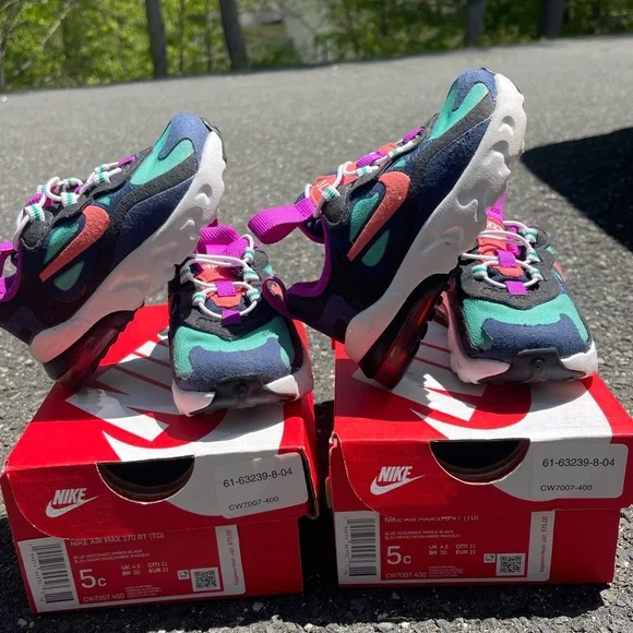 Nike Air Max 270 RT Toddler Size 5C - Picture 4 of 5